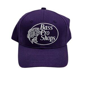Bass Pro Shops Purple Embroidered Hat